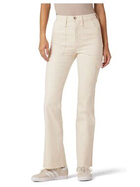 Hudson Faye Utility Ultra High Rise Boot Cut Jeans In Egret SIZE 30